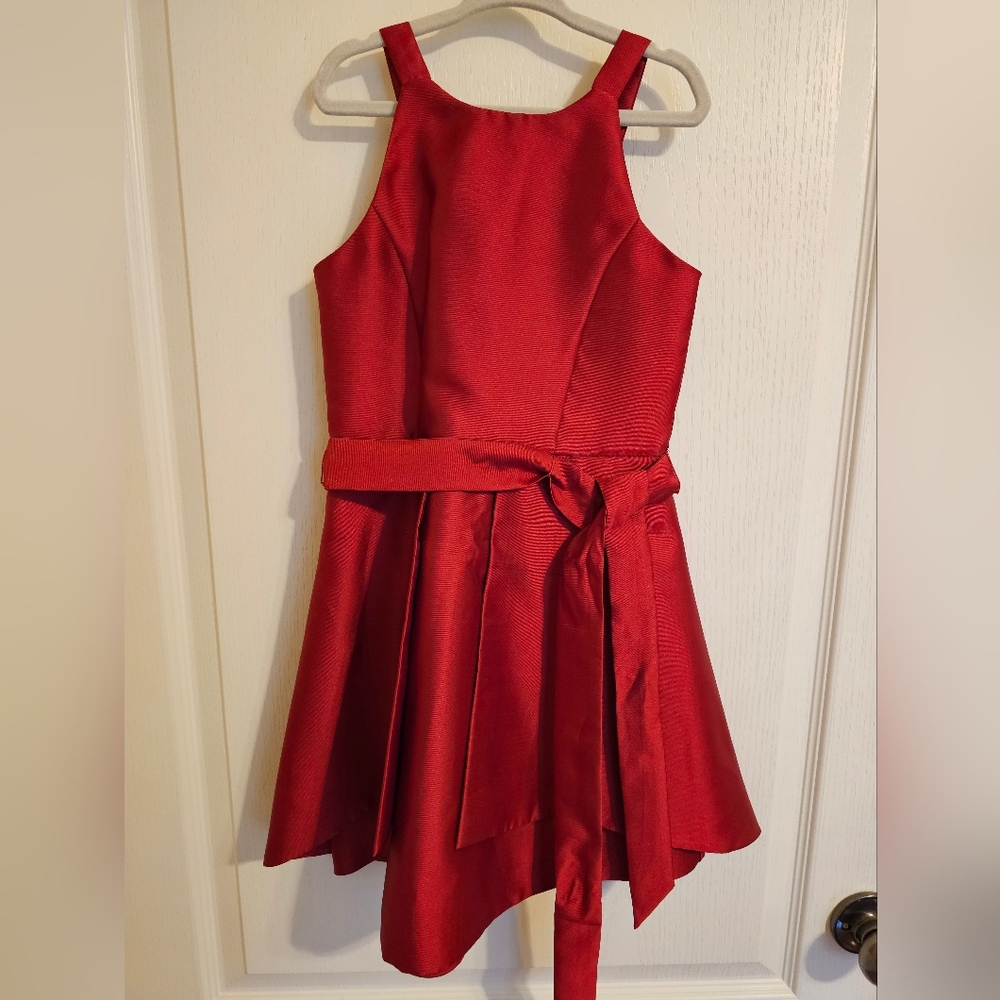 GB Girls Red Satin Dress